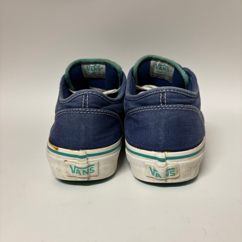 Vans Atwood Low Navy Blue Teal Womens Sneakers Size 9 VN-0K0FZU3 Skater - Picture 3 of 10